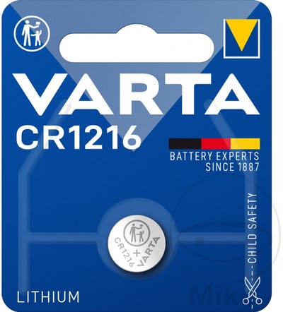 Varta CR1216 Lithium knoopcel batterij 3V - Per 1 stuks