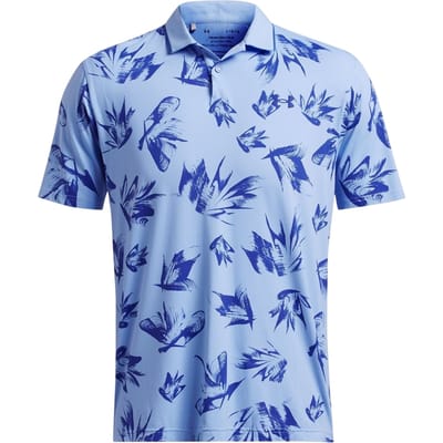 Under Armour Poloshirt met bloemenpatroon voor heren (Blauw)