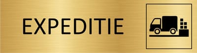 CombiCraft deurbordje Expeditie in goud met tape - 165 x 45 mm