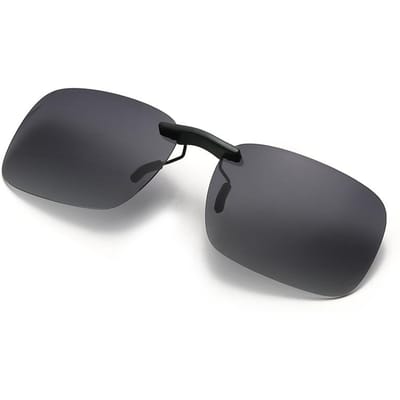Heren Rijden Clip-on Zonnebrillen Brillen Vintage Dames Vierkant Nachtzicht Vissen Uv400 Zonnebrillen Lunettes De Soleil Homme Polarized gray