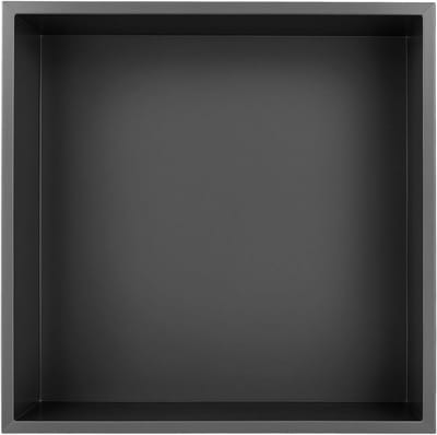 Muur Niche Douche - Inbouw Plank - Badkamer Opbergen - Roestvrij Staal 304 - 30x30x12.5cm - Mat Zwart