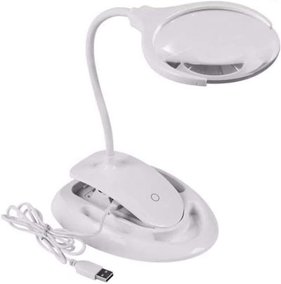 Vergrootglazen Bureau - Handsfree Loep - Oude Man Lezen - 10x HD Lens - Desktop Klem - Zwart