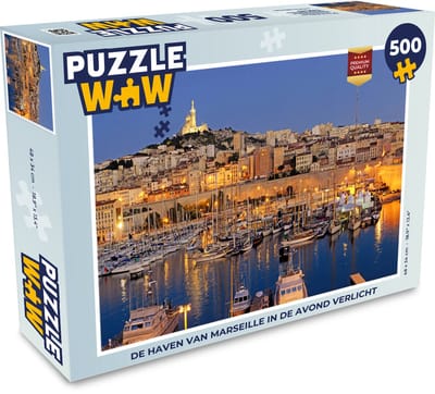 Puzzel Avond - Haven - Marseille - Legpuzzel - Puzzel 500 stukjes