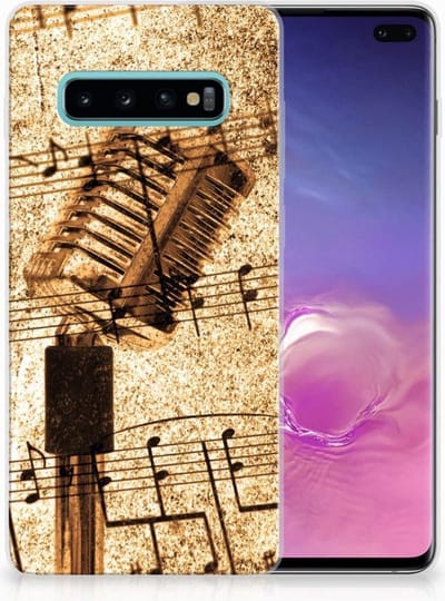 Samsung Galaxy S10 Plus Siliconen Hoesje met foto Bladmuziek