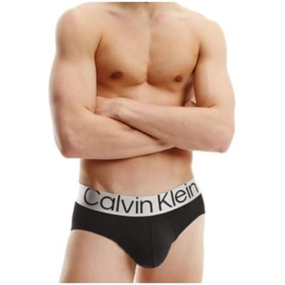 Calvin Klein Casual Letter Print Driehoek Ondergoed 3-Pack Heren Ondergoed Zwart 000NB3129A-7V1 XL beige