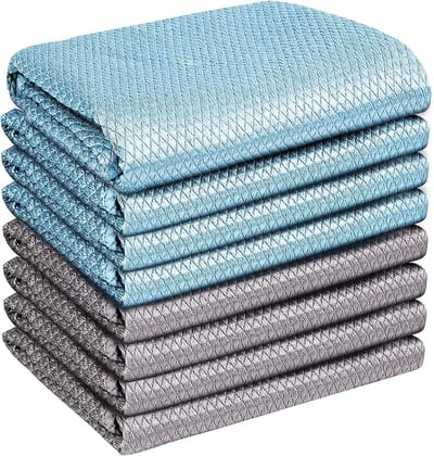 Magische Schoonmaakdoek,8pack Pluisvrije Microvezel Schoonmaakdoek voor Glas en Raam, Nanoschaal Poetsdoek voor Thuis Alle Doeleinden, Schoonmaakdoekjes voor Autospiegel Keuken Schotel, 40 x 30cm