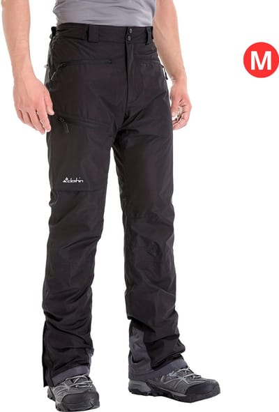 Livano Skibroek - Skipak - Snowboard Broek - Winterbroek - Sneeuwbroek - Heren - Wintersport - Buiten - Zwart - Maat M