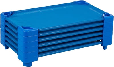 Stapelbaar Peuter Slaapbedje - Perfect voor Kinderopvang en Thuis, Set van 6