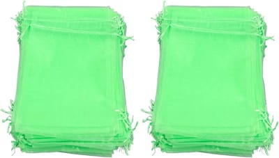 Fruitbeschermingszakken voor Fruitbomen - Herbruikbare Netzakken met Trekkoord voor Bescherming van Fruit en Groenten (100 Stuks, 15 x 20 cm)
