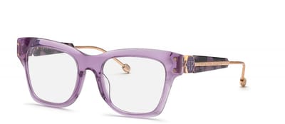 Philipp Plein VPP125S Lilla trasparente lucido 52/19/140 WOMAN Brilmonturen