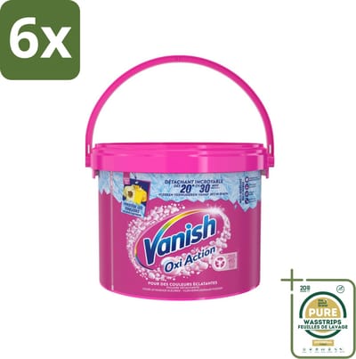 Vanish Oxi Action - Vlekkenverwijderaar Poeder - Levendige Kleuren - Gekleurde Was - 2.7 Kg - Voordeelverpakking - 6 stuks - Kleurbescherming - Wasmiddel