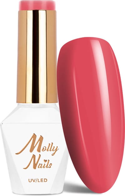 Molly Nails Hearts & Kisses - Gel Nagellak - Donker Framboos - HEMA/Di-HEMA Vrij - 8g Nr 193