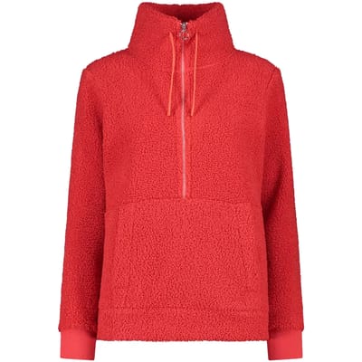 Dames sweatshirt met halve rits CMP