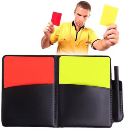 CHPN - Scheidsrechterset - Set met scheidsrechter kaarten en fluitje - Rode kaart - Gele kaart - Scheidsrechter accessoires - Wedstrijd fluiten