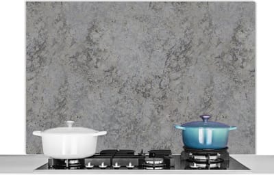 Spatscherm keuken 120x80 cm - Kookplaat achterwand Industrieel - Beton print - Patronen - Muurbeschermer - Spatwand fornuis - Hoogwaardig aluminium