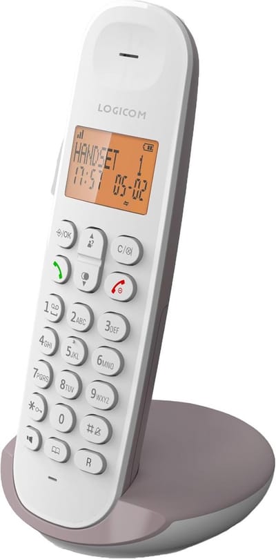 Draadloze Vaste Telefoon Taupe DECT Analoge Telefoon Zonder Antwoordapparaat