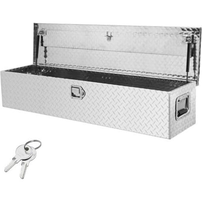 VEVOR 1219 x 381 x 381 mm Gereedschapskist voor Vrachtwagenbed, Afsluitbare 177 L Vrachtwagenkist Gereedschapskist Opslag Gereedschapskist, 50 kg Draagvermogen Gereedschapskist Organizer voor Camper, Auto etc.