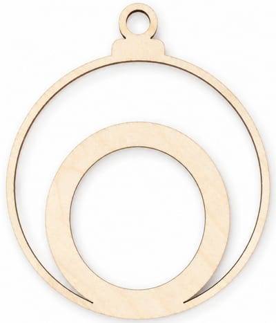 Houten kerstversiering - Wooden Christmas decoration | Letter “O” | 9cm | Licht hout - Natural wood | Kerstbal - Christmas tree bauble - Houten Hangers - Kerstboom - Alfabet - Alphabet - Kerstdecoratie - Naam