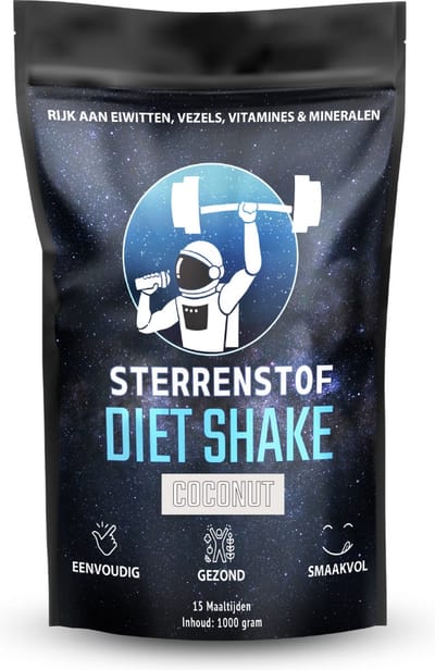 Sterrenstof Diet Shake - Maaltijdshake - Coconut - Afvallen - 15 maaltijden