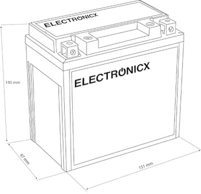 AGM 12Ah 12V Accu - Betrouwbare energieoplossing voor diverse toepassingen