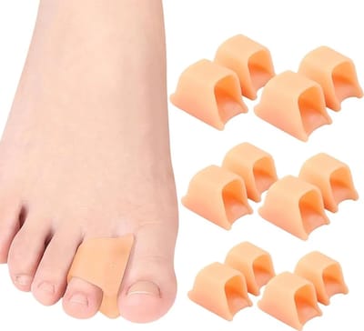 12-delige set voor de correctie van hamerteen, teenscheider, teencorrector, gel teenspalk, ter verlichting van hallux valgus, hamerteen, gebogen teen, klauwteen.