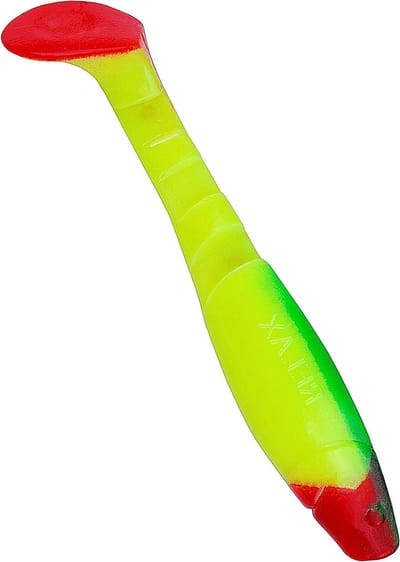Rubberen Vissen - Kunstaas - Roofvis Vangen - Sterke flankwerking - 10 cm 10 stuks - Chartreuse Groen