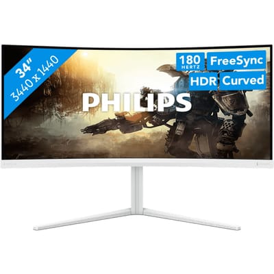 Philips Evnia 34M2C5501A - 34 inch Ultrawide Curved QHD Gaming Monitor - 180Hz