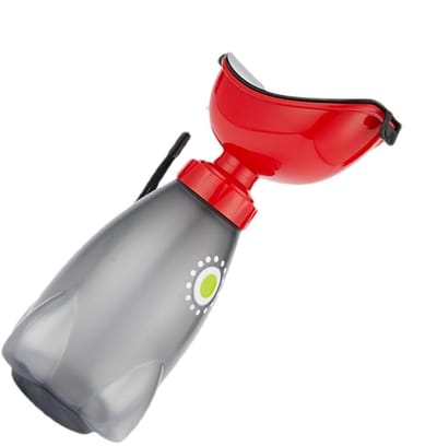Urinoir Fles - Reisfles Plaspotje - Onderweg Gebruik - Lekvrij Ergonomisch - 600 ml Capaciteit - Grijs