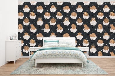 Behang - Fotobehang Patroon - Jongens - Dino - Kinderen - Breedte 500 cm x hoogte 280 cm