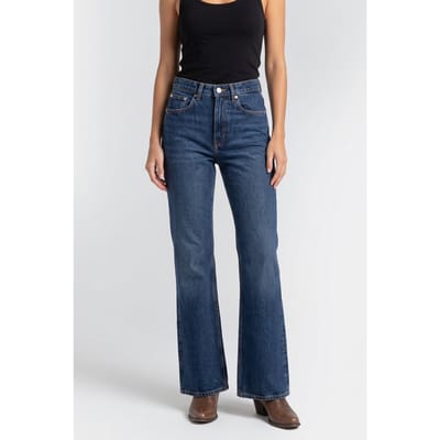 ARKET Reed Bootcut Rigid Blue Size: W27 | Wide-Leg & Flared Pants Outlet | Dames | Blauw
