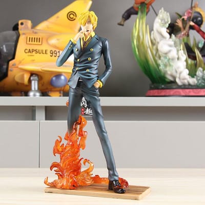 Figurine Sanji de 24 cm (One Piece) en PVC, disponible chez Jt Toys. Idéale pour les anniversaires de garçons. Cadeau parfait. black