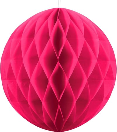 Honeycomb bal party fuchsia ø 30 cm.