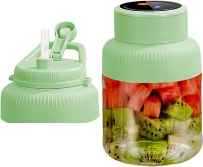 Elektrische Citroenpers - Fruitpers Sapmaker - Vers Sap Maken - Draadloos Draagbaar - 13 Liter - Groen