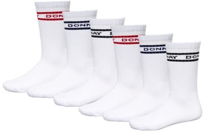 6-Pack Donnay - Sportsokken Premium Fit - Unisex - White (001) - maat 35-38