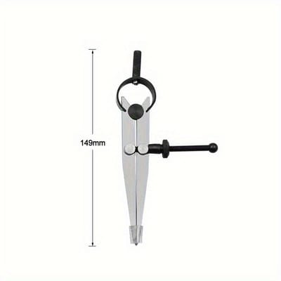 Outil de maroquinerie pratique Jauge de marquage de ligne Compas réglables Jauges Diviseur à aile Jauge à tracer rotative Outil de maroquinerie artisanal