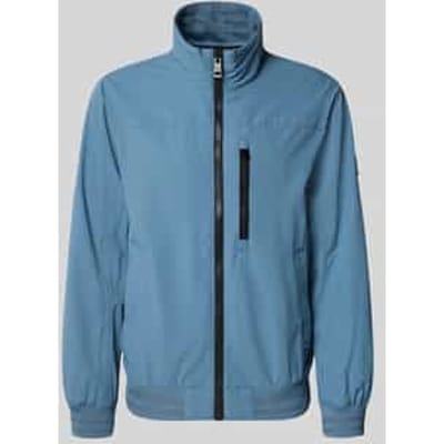 comfort fit blouson met geribde rompzoom