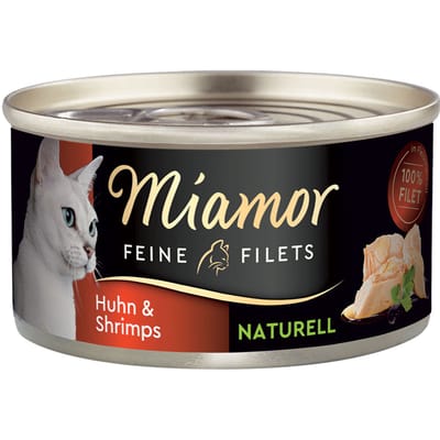 Miamor Fijne Filets Naturel 6 x 80 g Kattenvoer - Kip & Garnaal