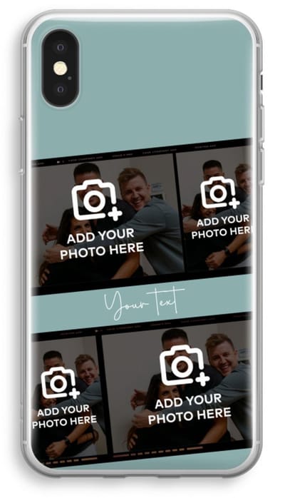 Gepersonaliseerd - Case Company® - Hoesje geschikt voor iPhone XS hoesje - Filmrol N°2 - Soft Cover Telefoonhoesje - Bescherming aan alle Kanten en Schermrand