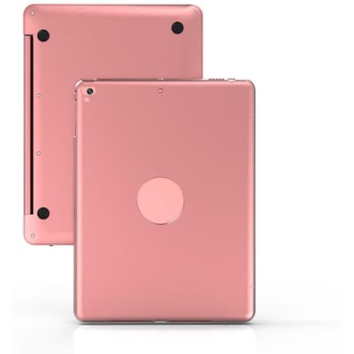 F19B Slimme Toetsenbordhoes Flip Cover Draadloze BT Toetsenbordhoes voor iPad Air 1 2 5 6 Pro 9.7 rosé gouden kleur