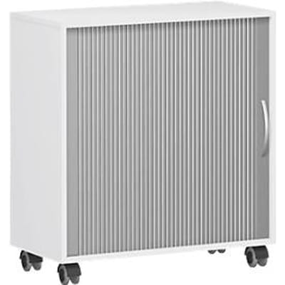 Roldeurkast PALENQUE, B 800 x D 400 x H 791 mm, wit