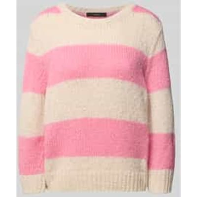 Gebreide pullover met geribde boorden