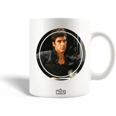 Keramische Mok - Tony Montana - Scarface - 30cl - Vaatwasmachinebestendig - Wit