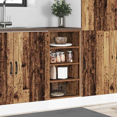 vidaXL - Onderkast - Riga - 40x44,5x81,5 - cm - bewerkt - hout - oud - houtkleurig
