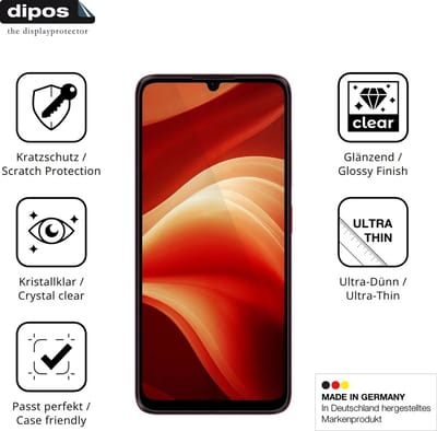 dipos – 4x Beschermfolie geschikt voor Aiplus AI+ Nova 2 5G | Krasbestendige & heldere Screenprotector Ultra-Thin