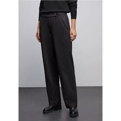 Glinsterende straight legs broek