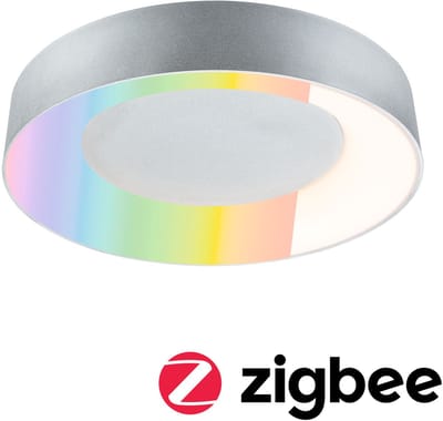 LED-plafondlamp Smart Home Zigbee 3.0 Casca IP44 RGBW+ 1750lm 230V 20W dimbaar Alu mat