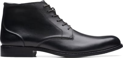 Clarks - Heren - CraftArlo Hi - G - 2 - black leather - maat 10,5