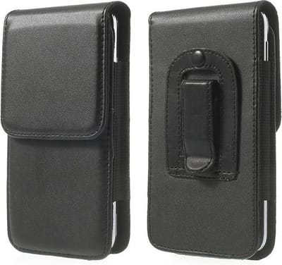 Leren flip tasje hoesje + clip broekclip Iphone 6 Plus / Iphone 7 Plus