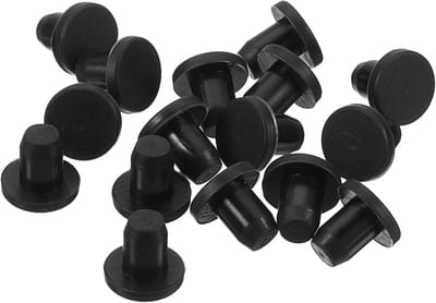 Rubberen Stops - Gatdoppen Siliconen - Leidingen Afsluiten - Hoge Temperatuurbestendig - 16 Stuks 5mm - Zwart