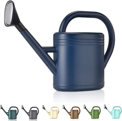 Gieters voor Kamerplanten & Tuin - Binnen & Buiten Gieter met Lange Tuit & Sproeikop - Blauw - 5L-1 Stuk